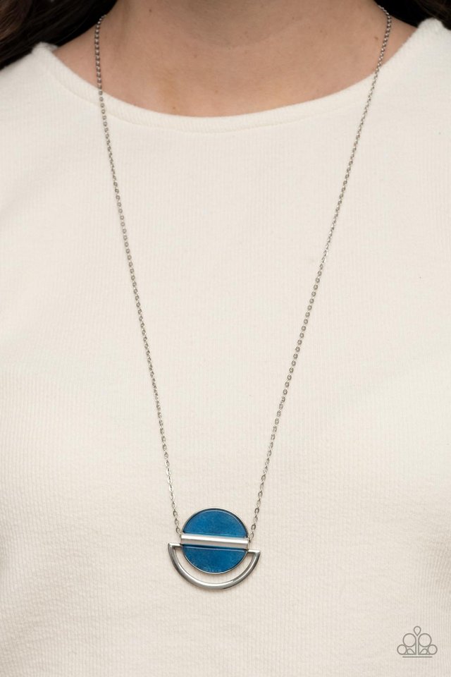 Ethereal Eclipse - Blue - Paparazzi Necklace Image