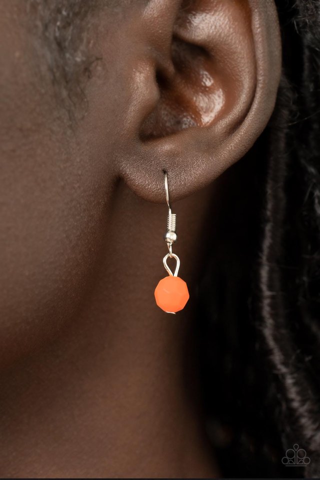 Tropical Tsunami - Orange - Paparazzi Necklace Image