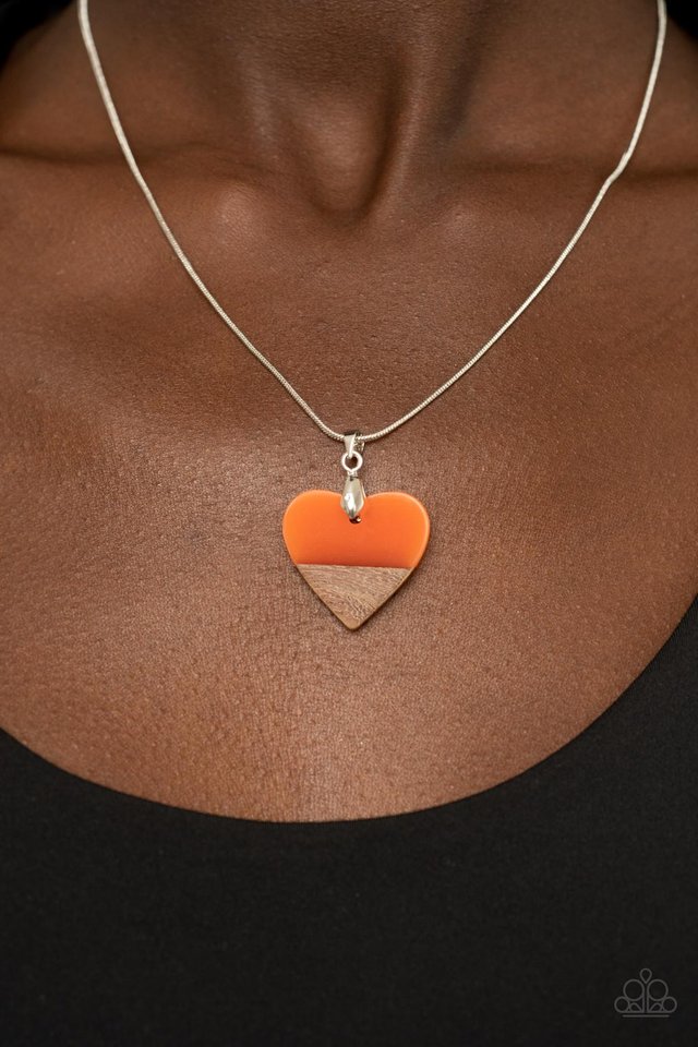 You Complete Me - Orange - Paparazzi Necklace Image