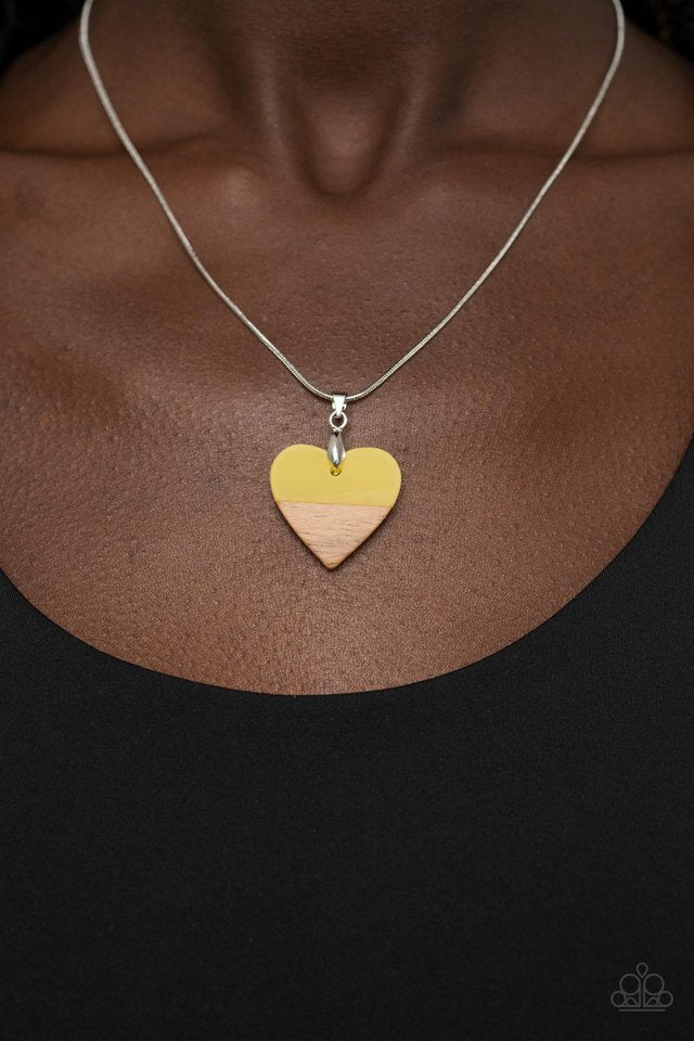 You Complete Me - Yellow - Paparazzi Necklace Image