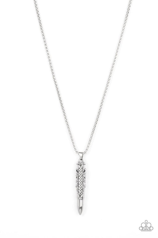 Mysterious Marksman - Silver - Paparazzi Necklace Image