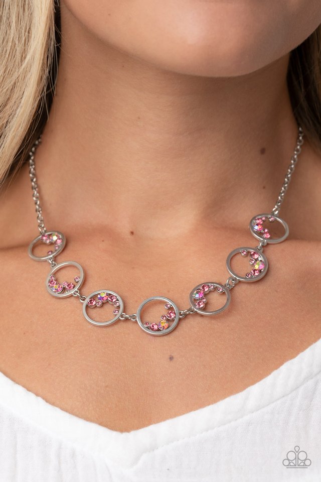 ​Blissfully Bubbly - Pink - Paparazzi Necklace Image