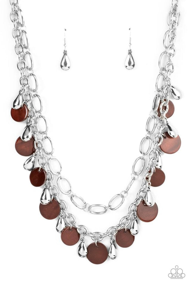 ​Beachfront Fabulous - Brown - Paparazzi Necklace Image