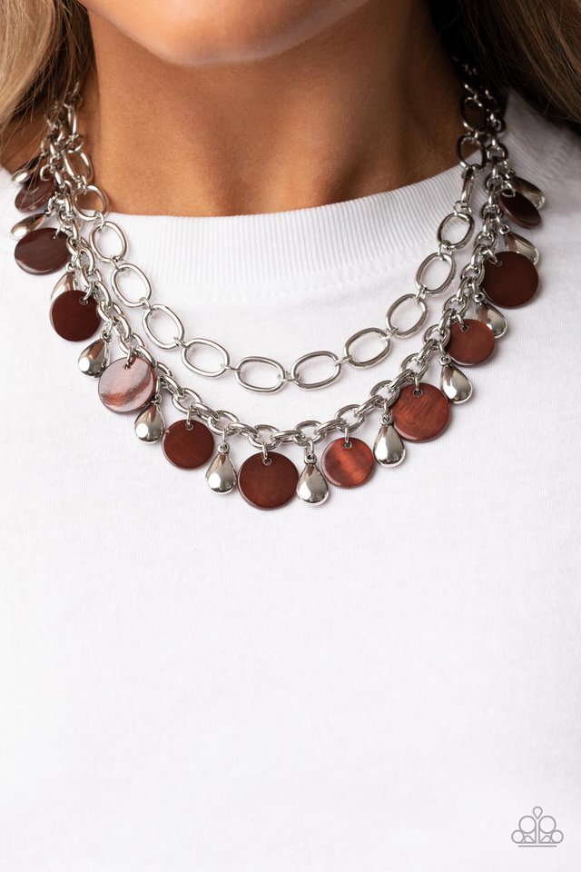 ​Beachfront Fabulous - Brown - Paparazzi Necklace Image