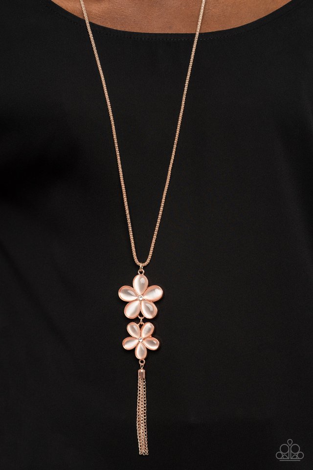 Perennial Powerhouse - Rose Gold - Paparazzi Necklace Image