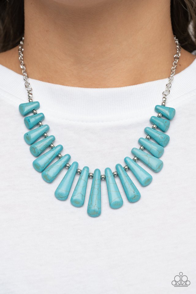 Mojave Empress - Blue - Paparazzi Necklace Image