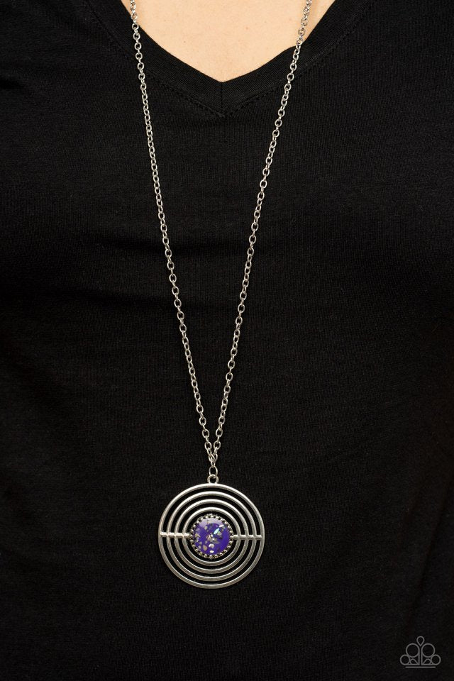 Targeted Tranquility - Purple - Paparazzi Necklace Image