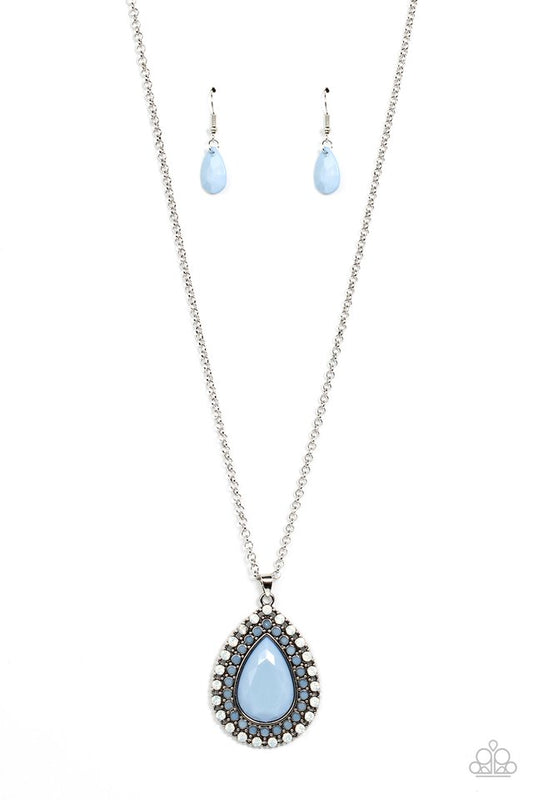 ​DROPLET Like Its Hot - Blue - Paparazzi Necklace Image