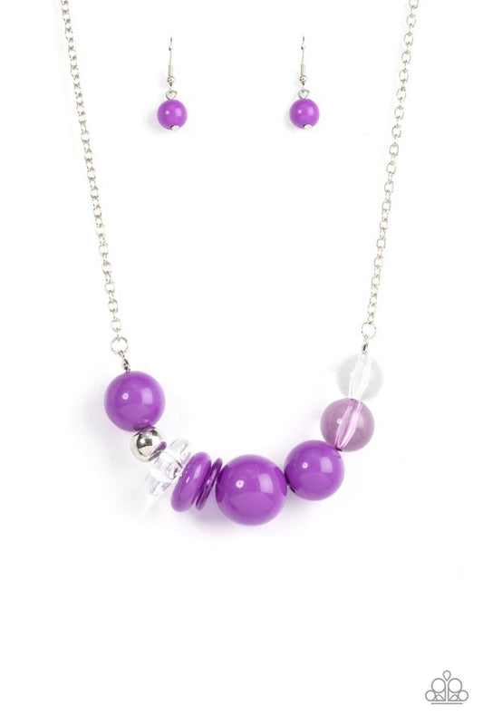 Bauble Bonanza - Purple - Paparazzi Necklace Image