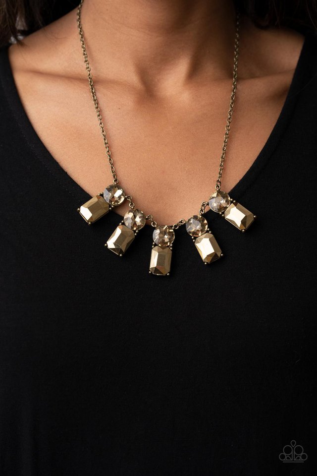 Celestial Royal - Brass - Paparazzi Necklace Image