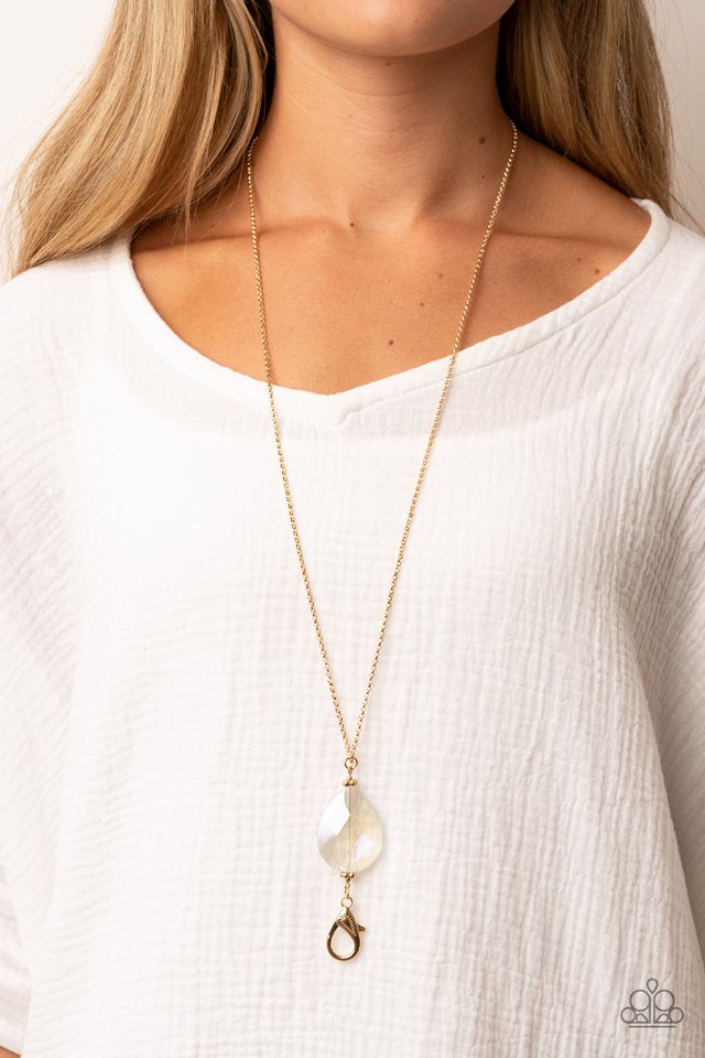 ​​Interstellar Solstice - Gold - Paparazzi Necklace Image