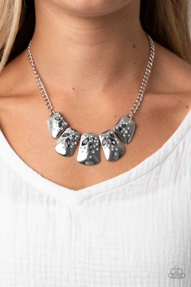 Jubilee Jingle - Silver - Paparazzi Necklace Image