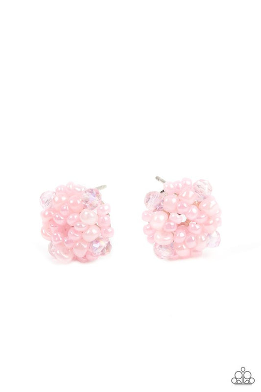 Bunches of Bubbly - Pink - Paparazzi Earring Image