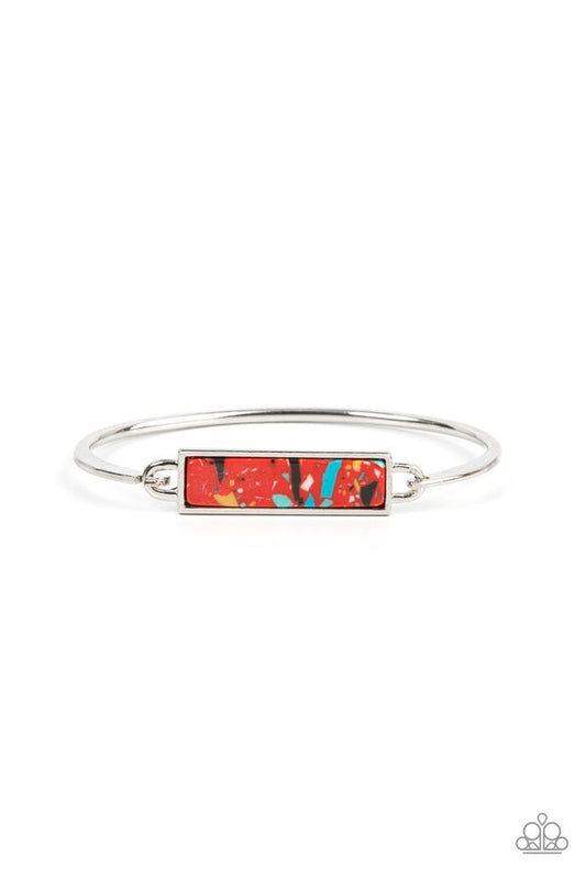 ​Terrazzo Tarot - Red - Paparazzi Bracelet Image