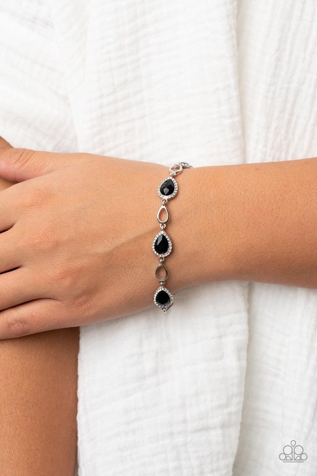 Timelessly Teary - Black - Paparazzi Bracelet Image
