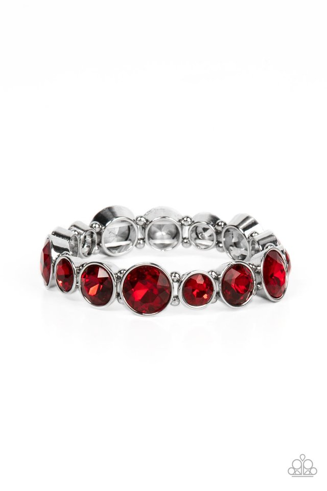 Twinkling Tease - Red - Paparazzi Bracelet Image