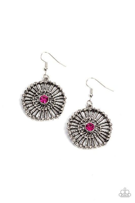 Tangible Twinkle - Pink - Paparazzi Earring Image
