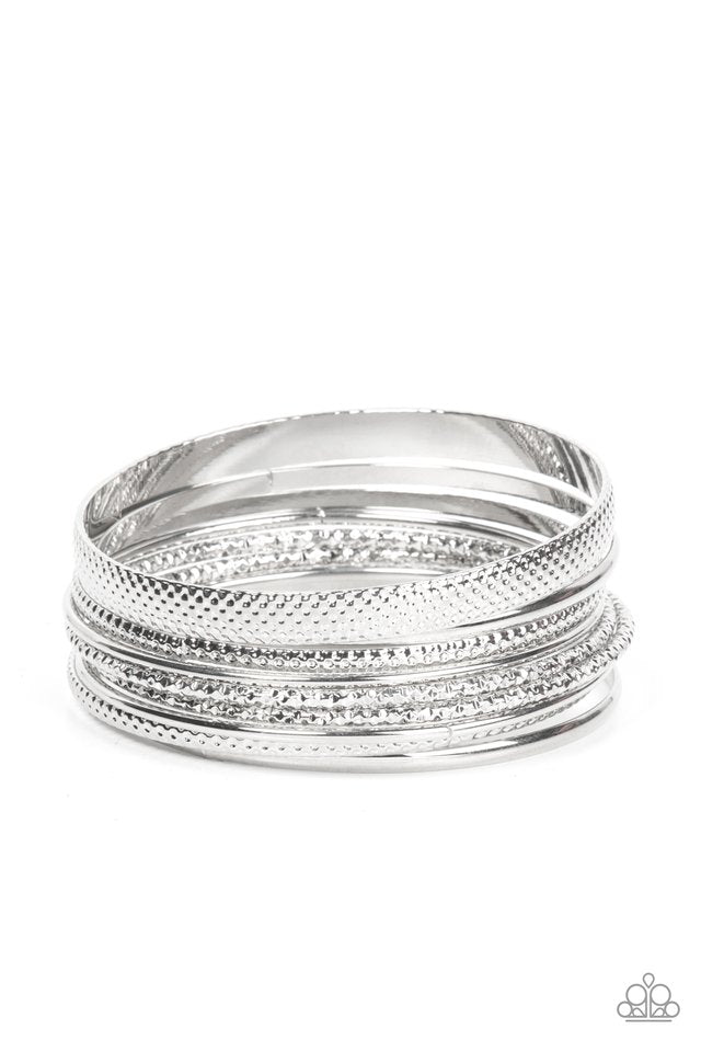 Circlet Circus - Silver - Paparazzi Bracelet Image