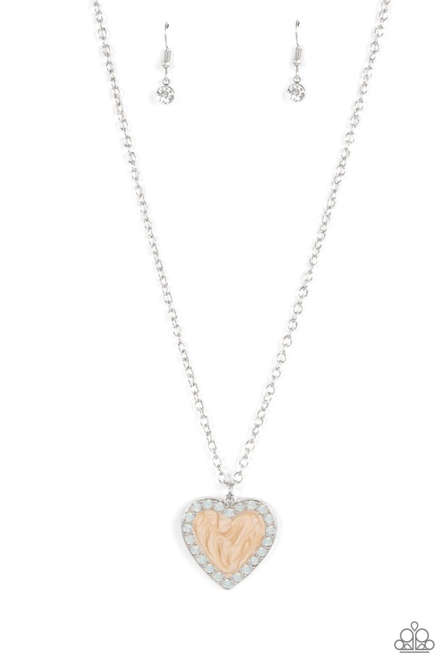 Heart Full of Luster - Brown - Paparazzi Necklace Image