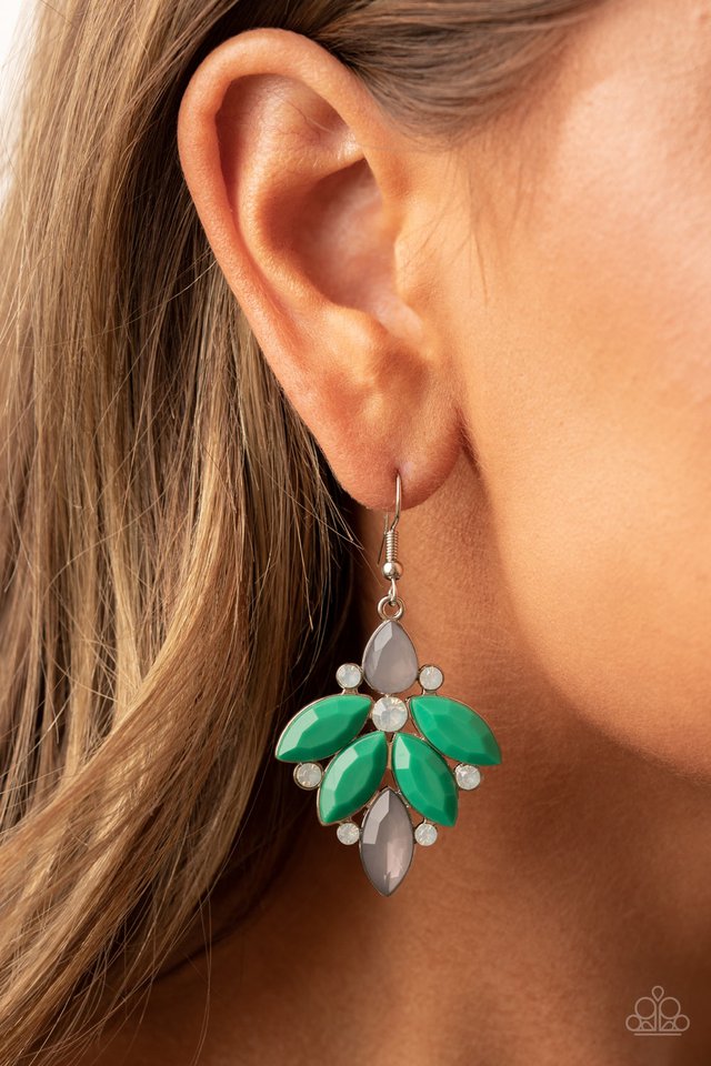 Fantasy Flair - Green - Paparazzi Earring Image