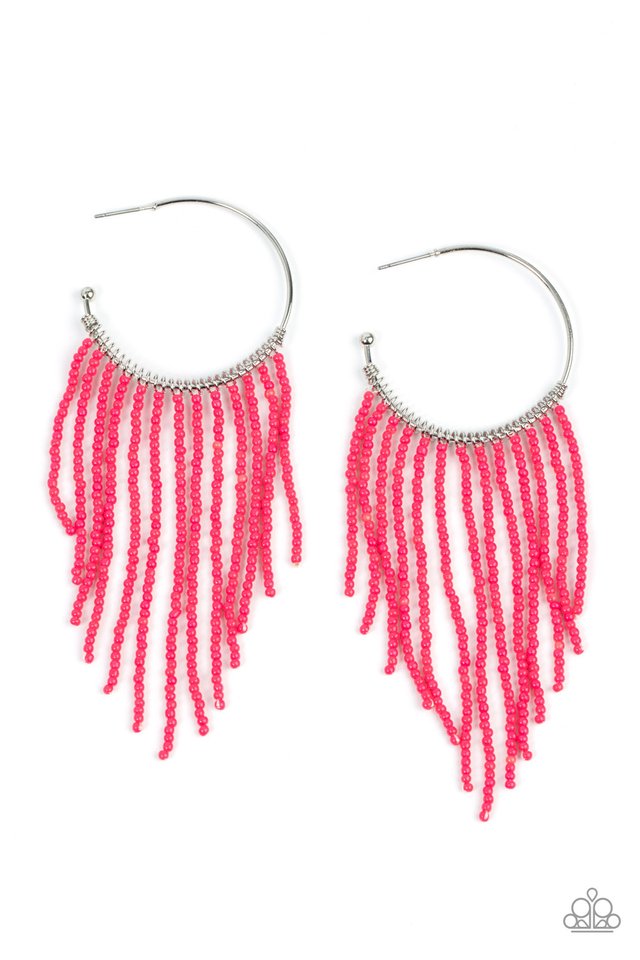Saguaro Breeze - Pink - Paparazzi Earring Image