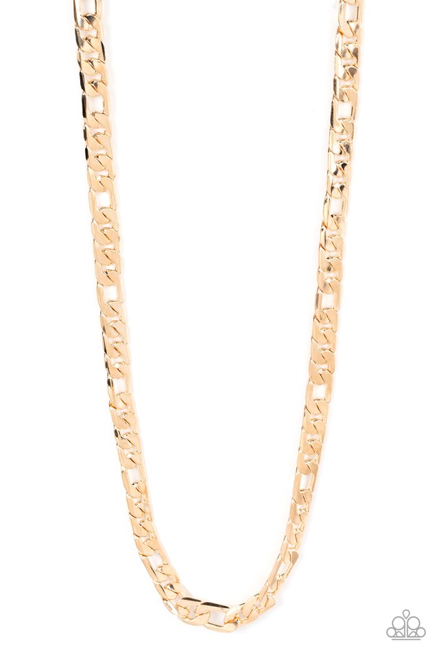 Metro Beau - Gold - Paparazzi Necklace Image