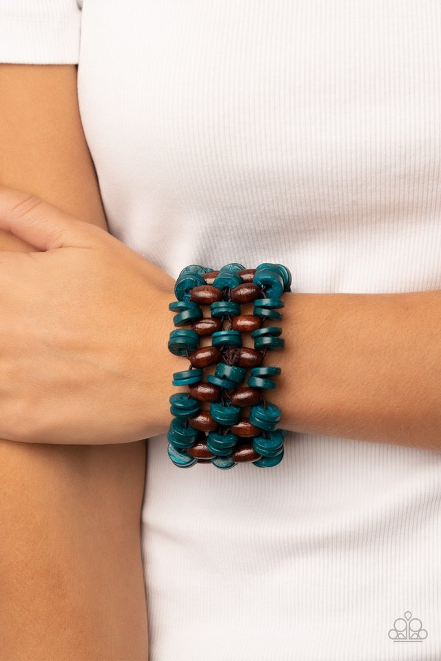 Galapagos Go-Getter - Blue - Paparazzi Bracelet Image