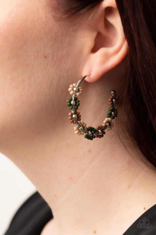Growth Spurt - Green - Paparazzi Earring Image