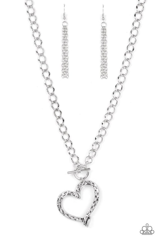 Reimagined Romance - Silver - Paparazzi Necklace Image