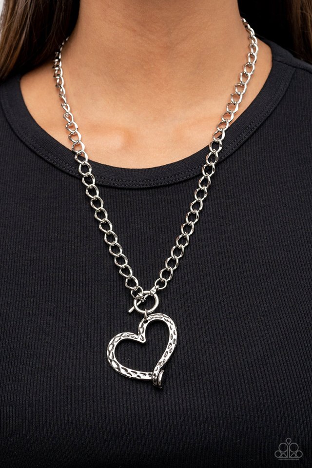 Reimagined Romance - Silver - Paparazzi Necklace Image