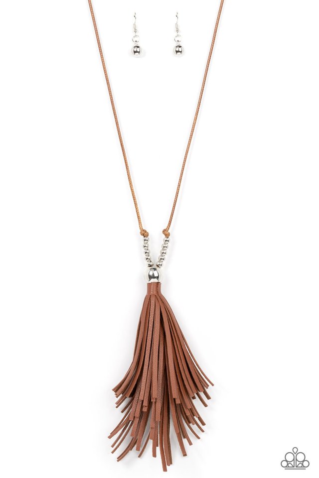 A Clean Sweep - Brown - Paparazzi Necklace Image