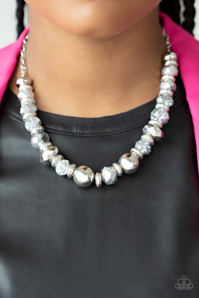 Interstellar Influencer - Silver - Paparazzi Necklace Image