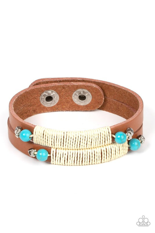 And ZEN Some - Blue - Paparazzi Bracelet Image