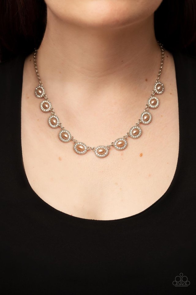 Modest Masterpiece - Brown - Paparazzi Necklace Image