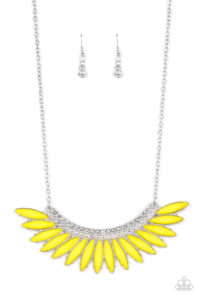 Flauntable Flamboyance - Yellow - Paparazzi Necklace Image