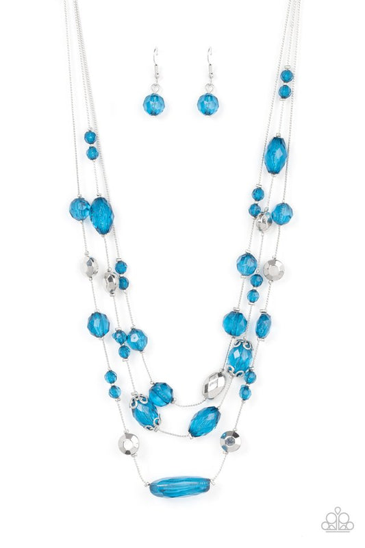 Prismatic Pose - Blue - Paparazzi Necklace Image