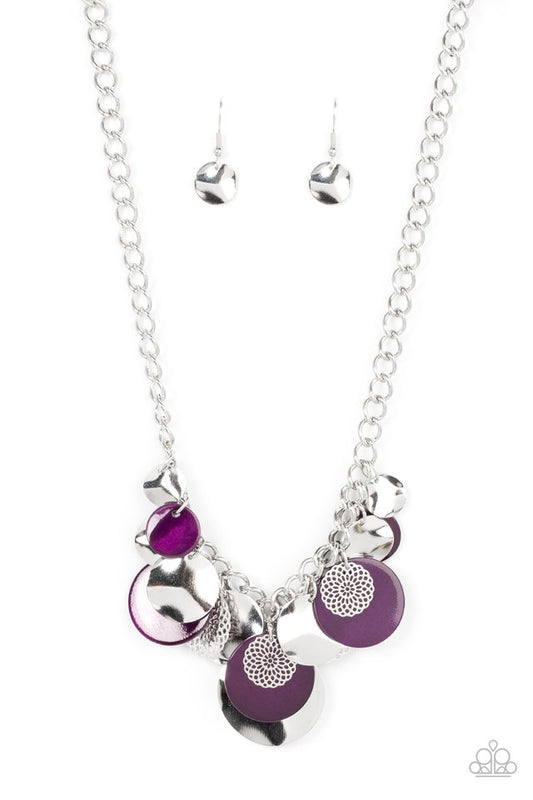 Oceanic Opera - Purple - Paparazzi Necklace Image