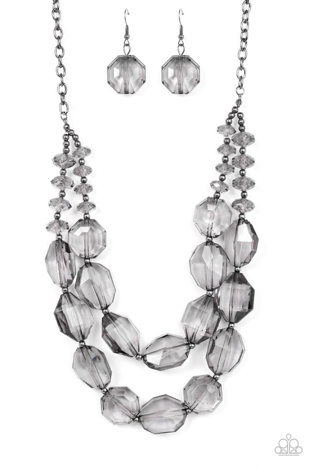 Icy Illumination - Black - Paparazzi Necklace Image