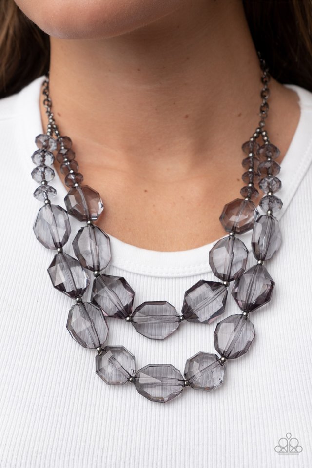 Icy Illumination - Black - Paparazzi Necklace Image