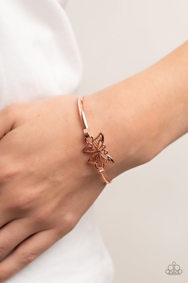 Did I FLUTTER? - Copper - Paparazzi Bracelet Image