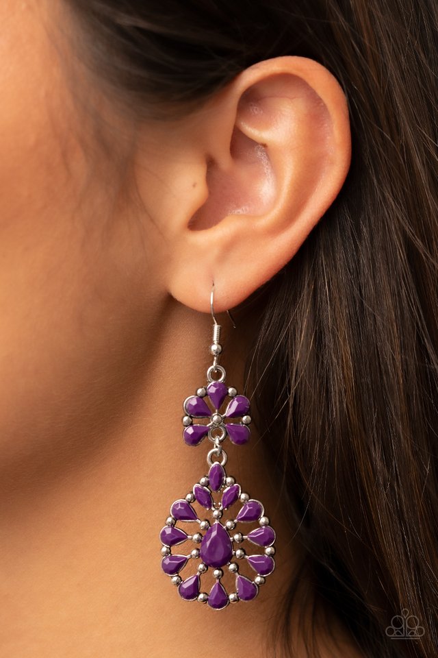 Posh Palooza - Purple - Paparazzi Earring Image