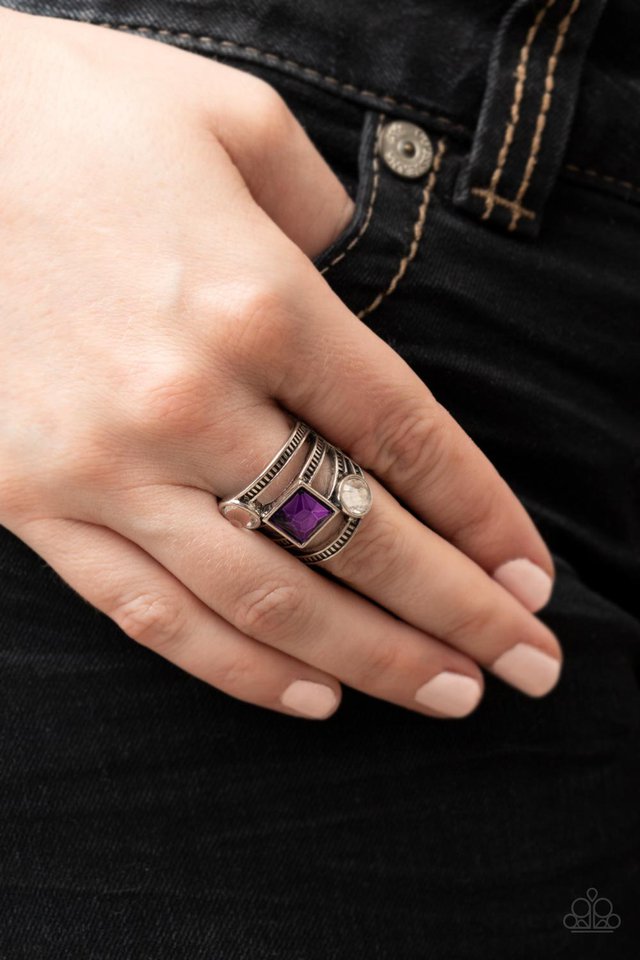 ​Galactic Governess - Purple - Paparazzi Ring Image