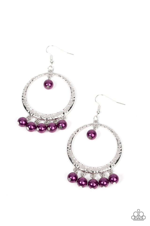 Luscious Luxury - Purple - Paparazzi Earring Image