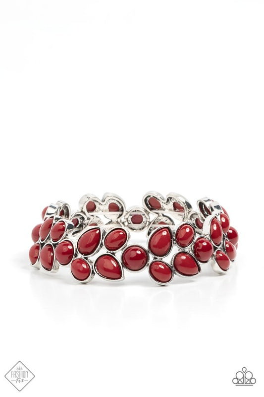 Marina Romance - Red - Paparazzi Bracelet Image