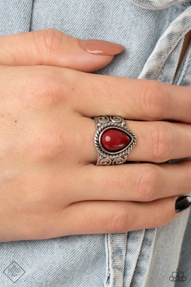 Maritime Mirage - Red - Paparazzi Ring Image