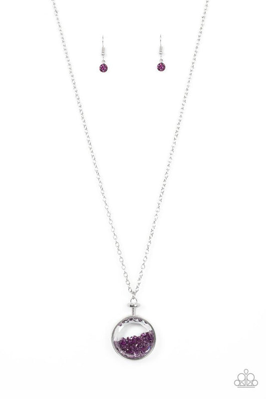 Twinkly Treasury - Purple - Paparazzi Necklace Image
