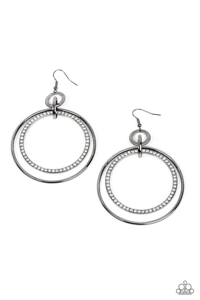 Haute Hysteria - Black - Paparazzi Earring Image
