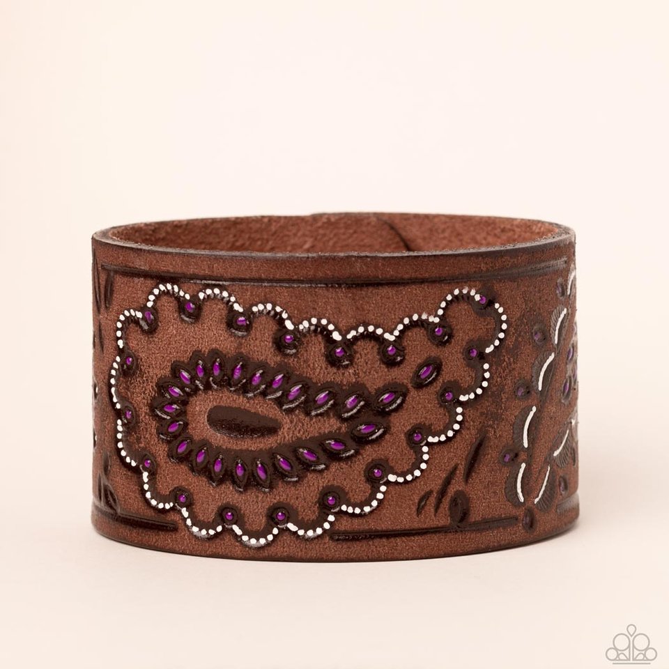 Paisley Pioneer - Purple - Paparazzi Bracelet Image
