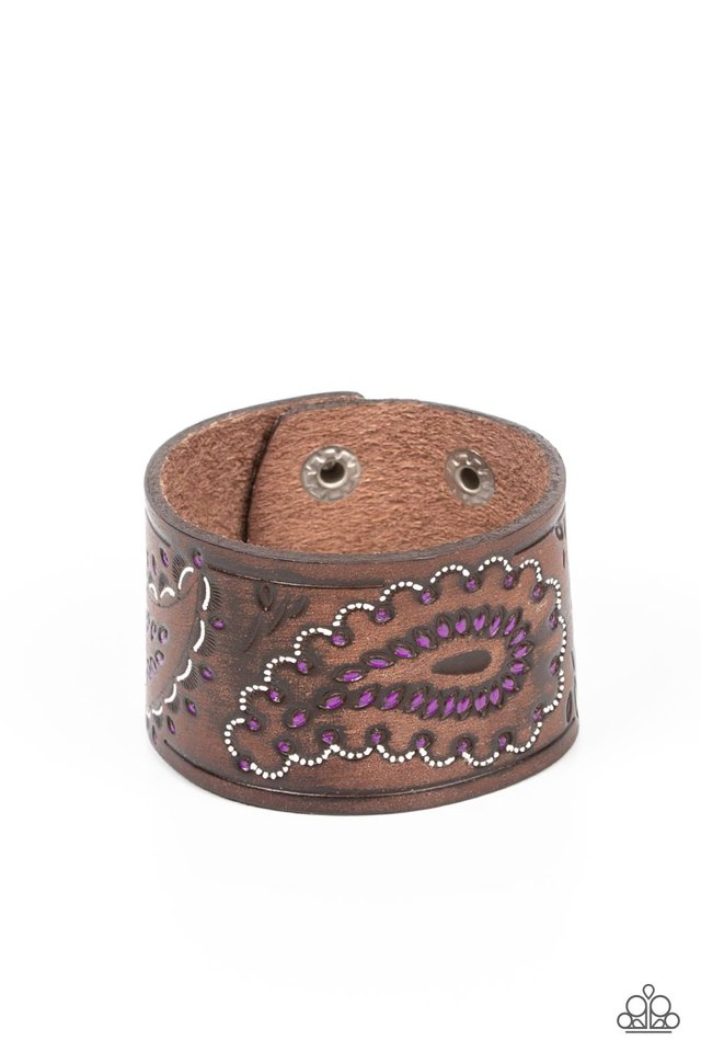 Paisley Pioneer - Purple - Paparazzi Bracelet Image