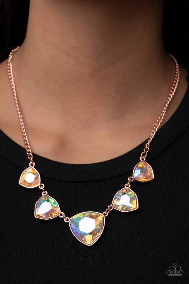 ​Cosmic Constellations - Copper - Paparazzi Necklace Image